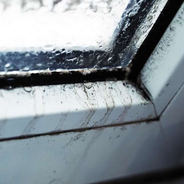Deteriorating aluminium window frame seal joints