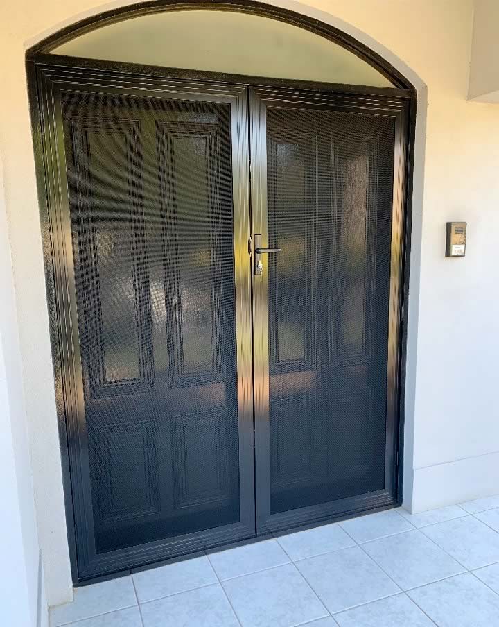 Supply & Fit New Security Doors to Double Door Entrance - after